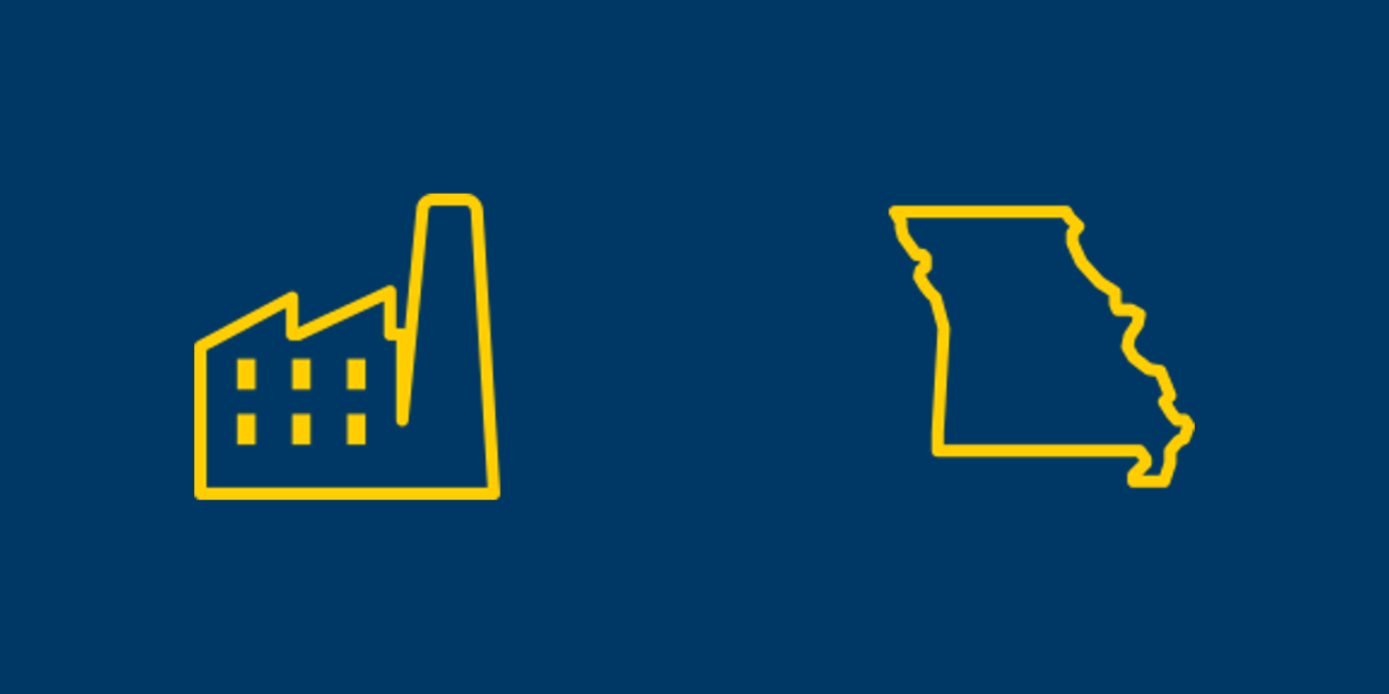 Flex-industrial and Missouri icons